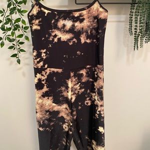 Adidas Tie- Dye/ Acid Wash jumpsuit/ romper